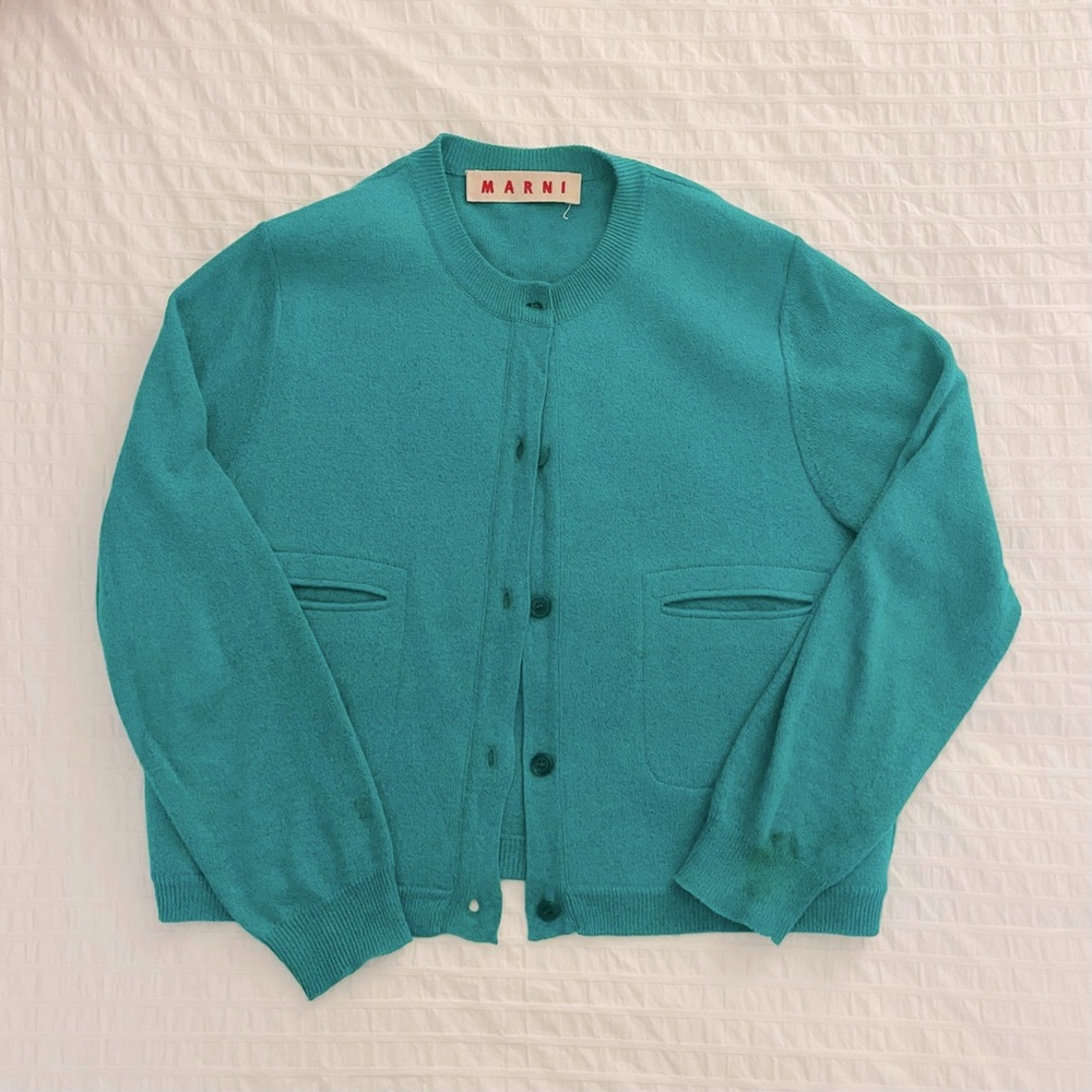 Marni turquoise cardigan